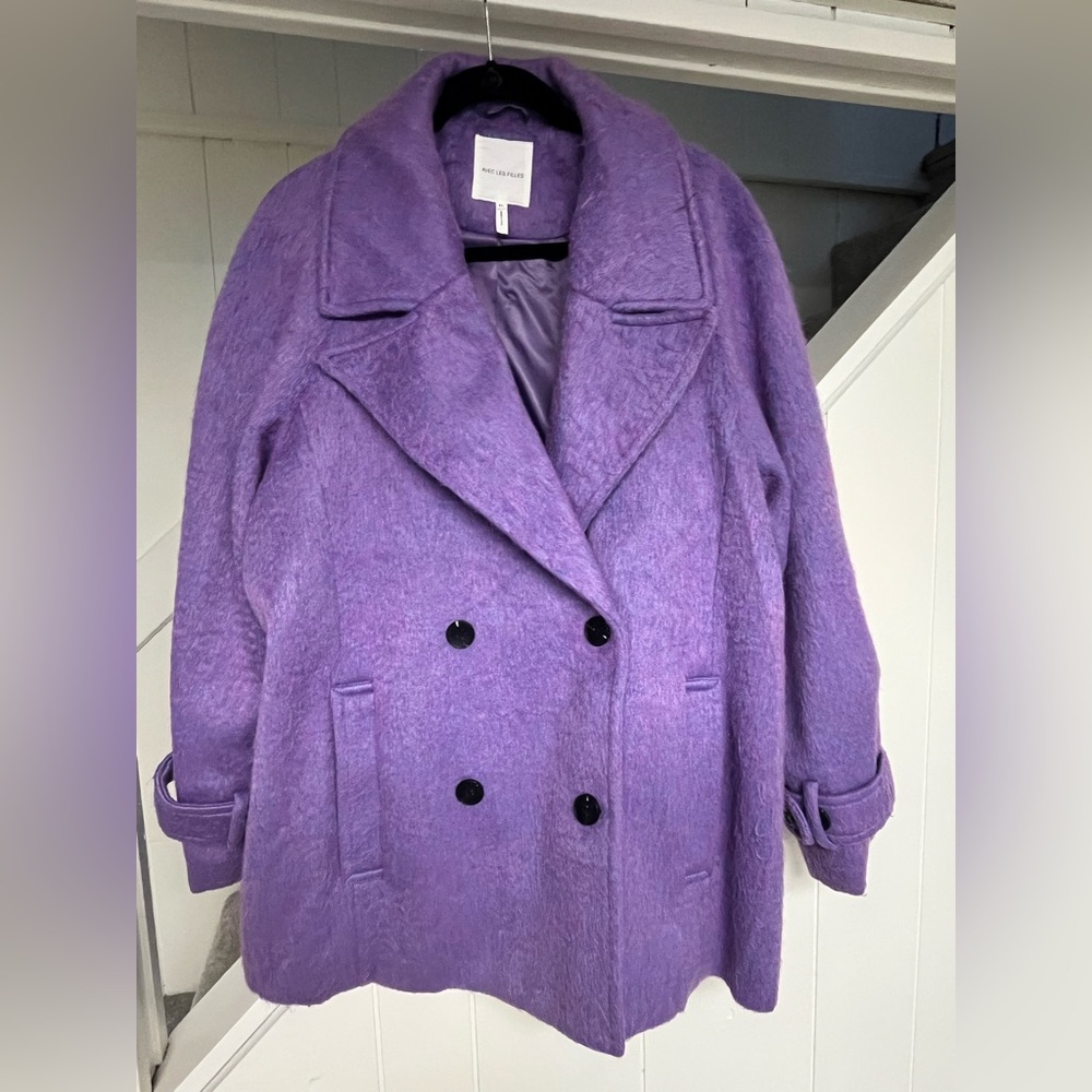 AVEC LES FULLES Double-Breasted Pea Coat